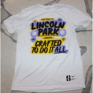 Lincoln Park Nike Queens NYC New York White Graphic T-Shirt Small